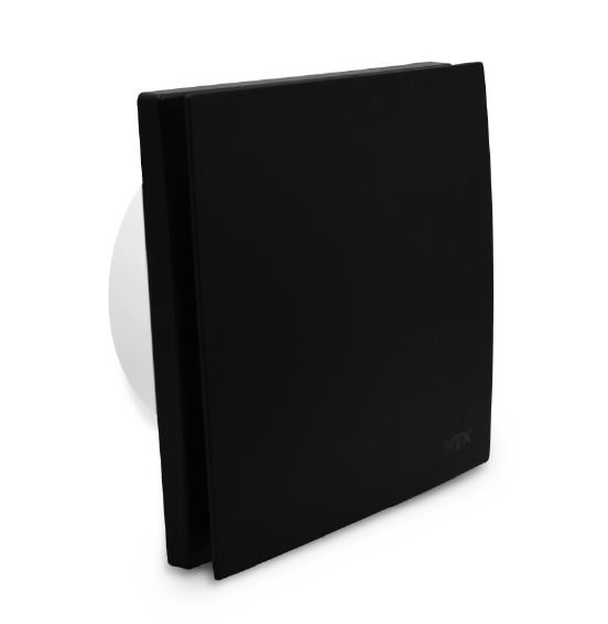 EXTRACTOR 6" C/REGILLA TAPA NEGRO PLASTICO ECOLITE REF: N-EXRP6