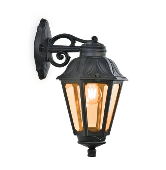 FAROL DE PARED 6 LADOS NEGRO 4EN1 E-27 25W ECOLITE APLB3 - Imagen 2