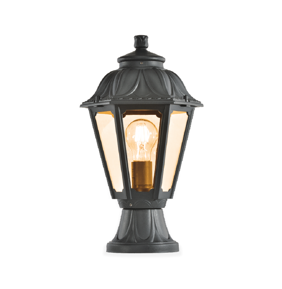 FAROL DE PARED 6 LADOS NEGRO 4EN1 E-27 25W ECOLITE APLB3 - Imagen 3