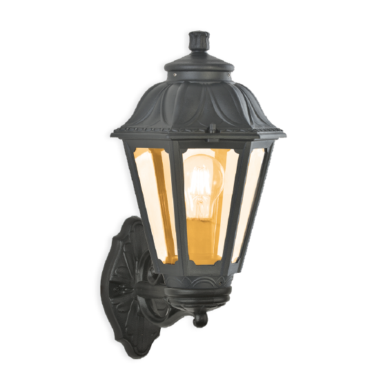 FAROL DE PARED 6 LADOS NEGRO 4EN1 E-27 25W ECOLITE APLB3 - Imagen 4