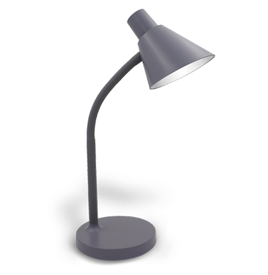 LAMPARA ESCRITORIO 5W 3000K GRIS ECOLITE DESK5