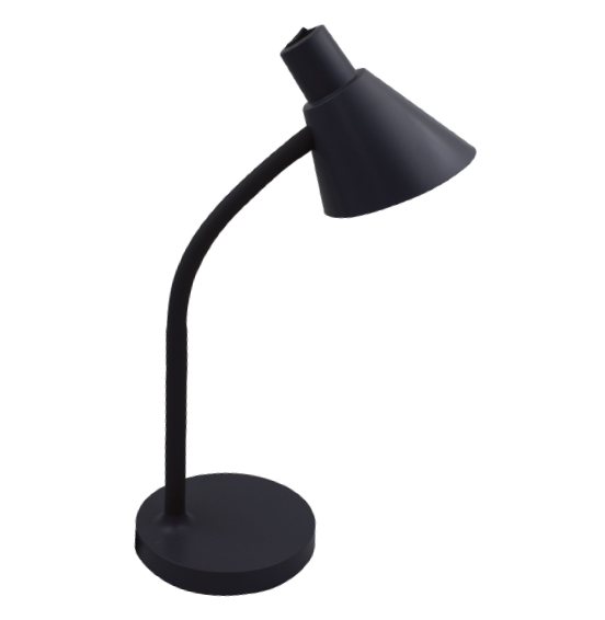 LAMPARA ESCRITORIO 5W 3000K NEGRO ECOLITE DESK5