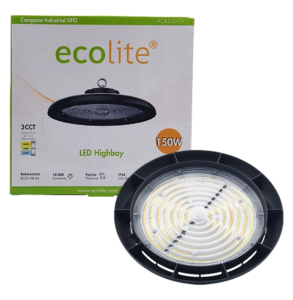 LAMPARA HIGHT BAY 150W 3CCT ECOLITE ECO-HB-04