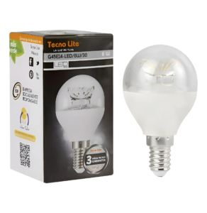 BOMBILLO LED PIN PON 6W 3000K E-14 TECNOLITE G45E14-LED/6W/30