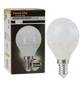 BOMBILLO LED PIN PON 4W 6500K E-14 TECNOLITE G45E14-LED/4W/65