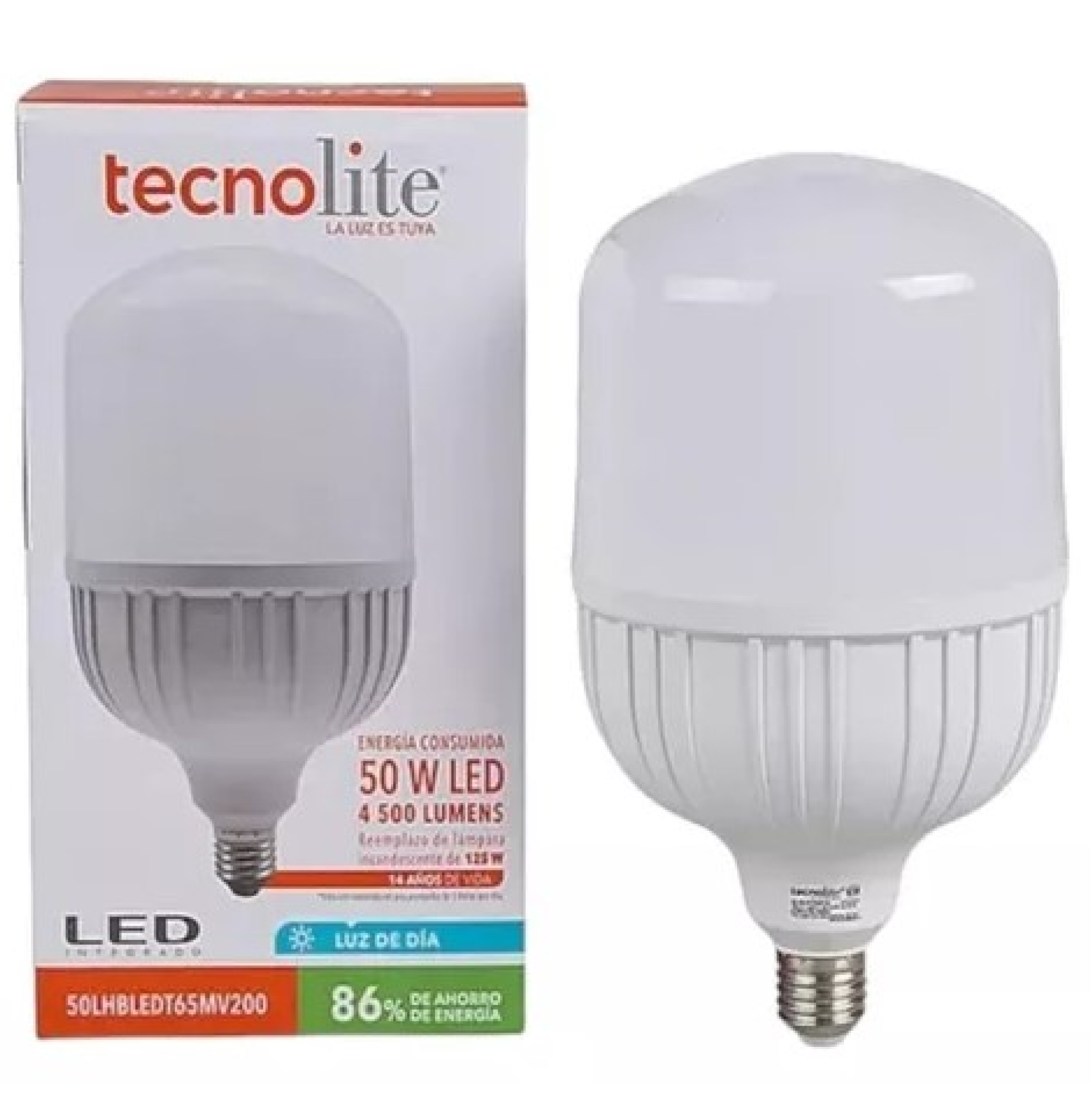 BOMBILLO LED 50W 6500K TECNOLITE E-27 50LHBLEDT65MV200