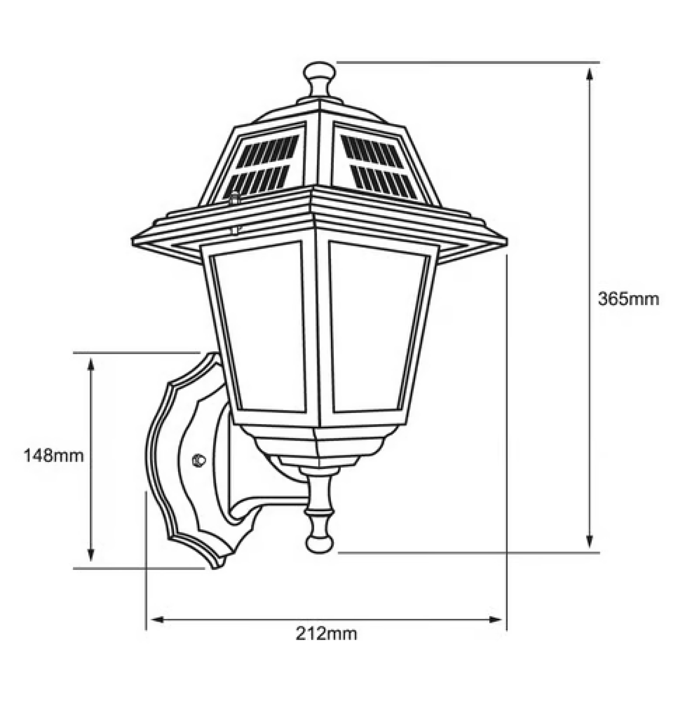 FAROL SOLAR DE SOBREPONER 1.5W LUZ CÁLIDA 3000K SHAMSI 2SOLLED49DC27N - Imagen 3