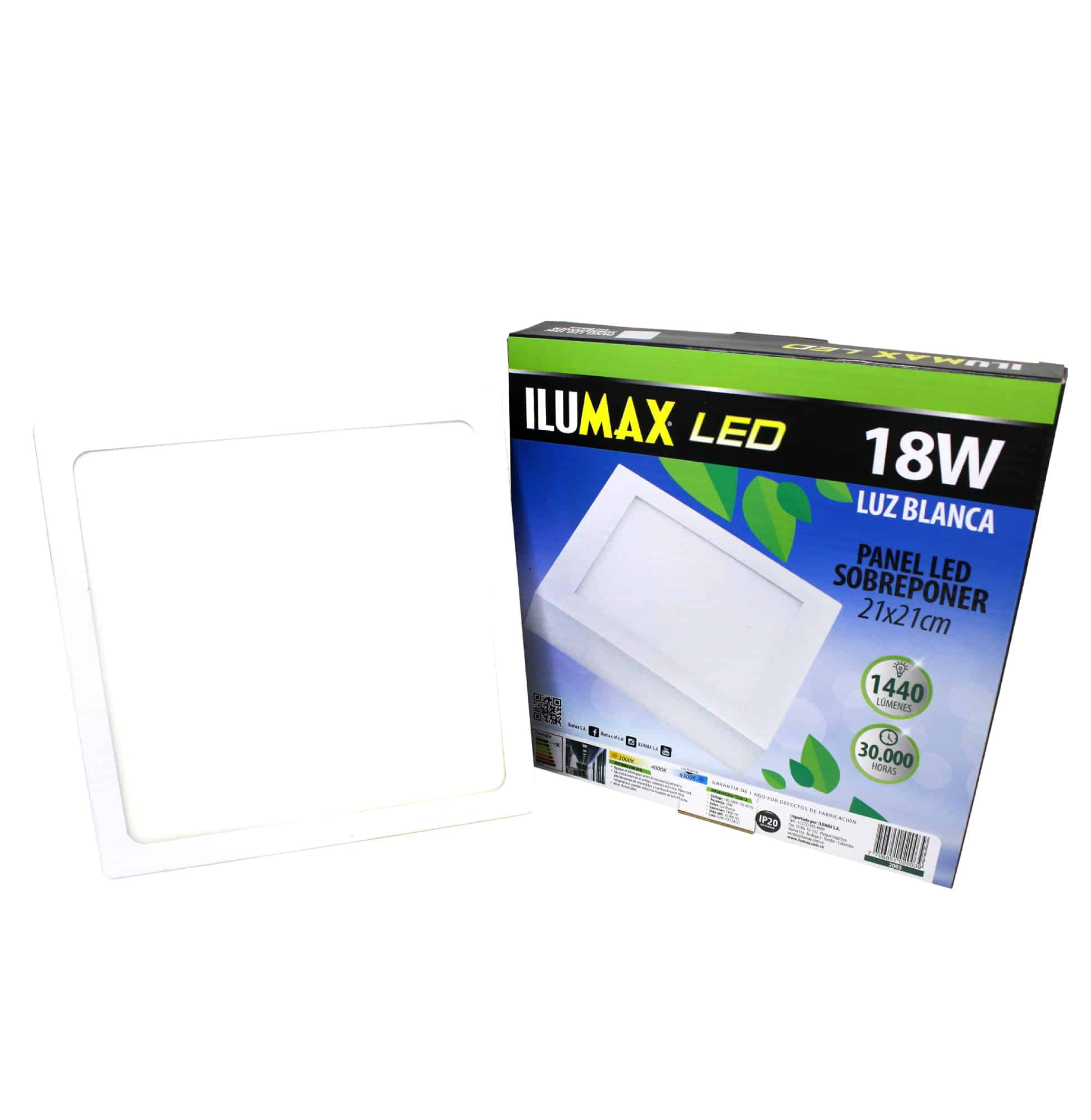 PANEL LED S/P 18W 6500K CUA ILUMAX 2003