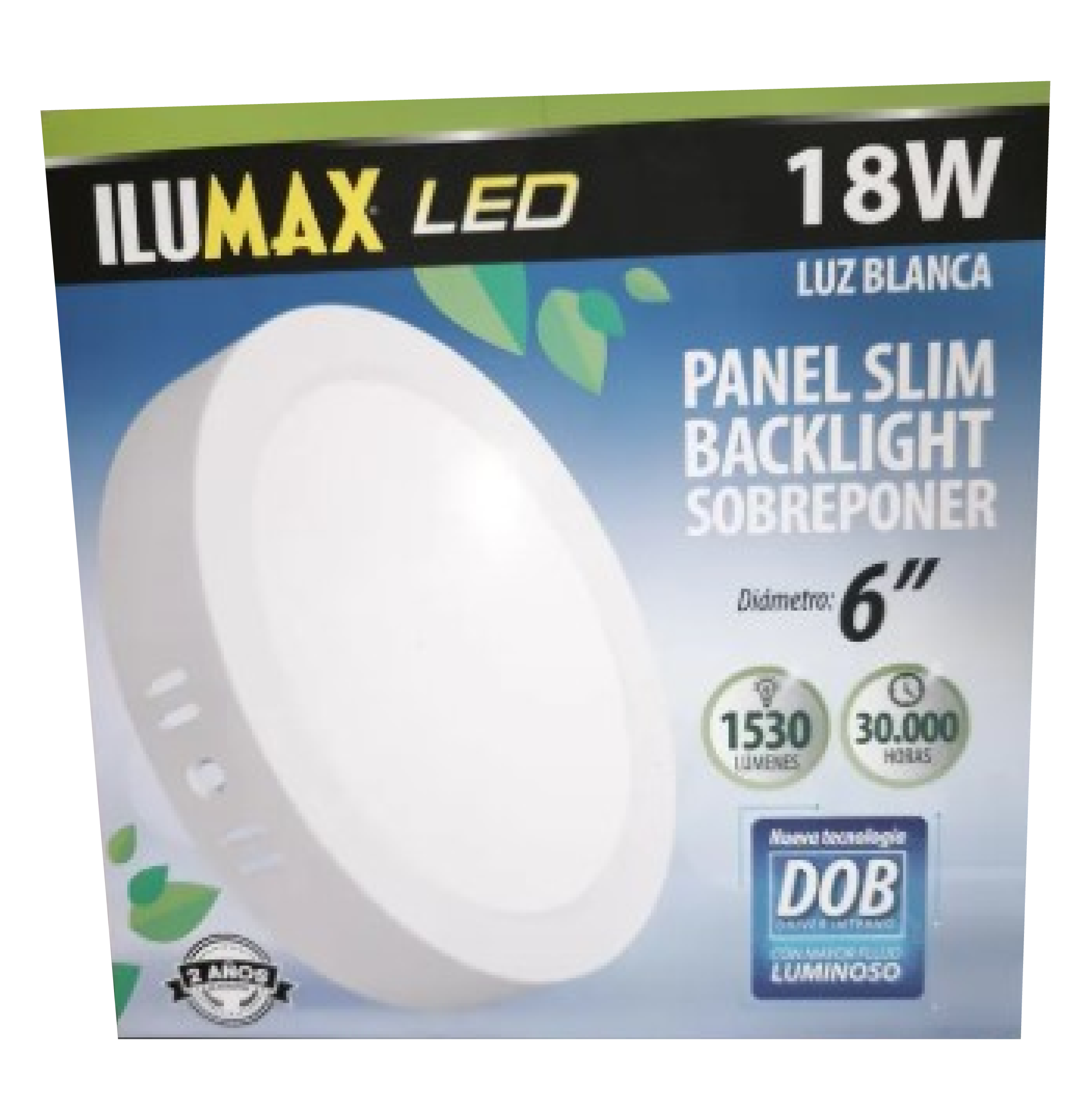 PANEL LED S/P 18W 6500K BACKLIGHT 6" RED ILUMAX 2136