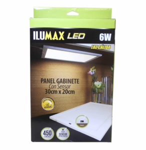 PANEL LED S/P 06W 3000K C/SENSOR DIMM 30X20 ILUMAX REF 1478