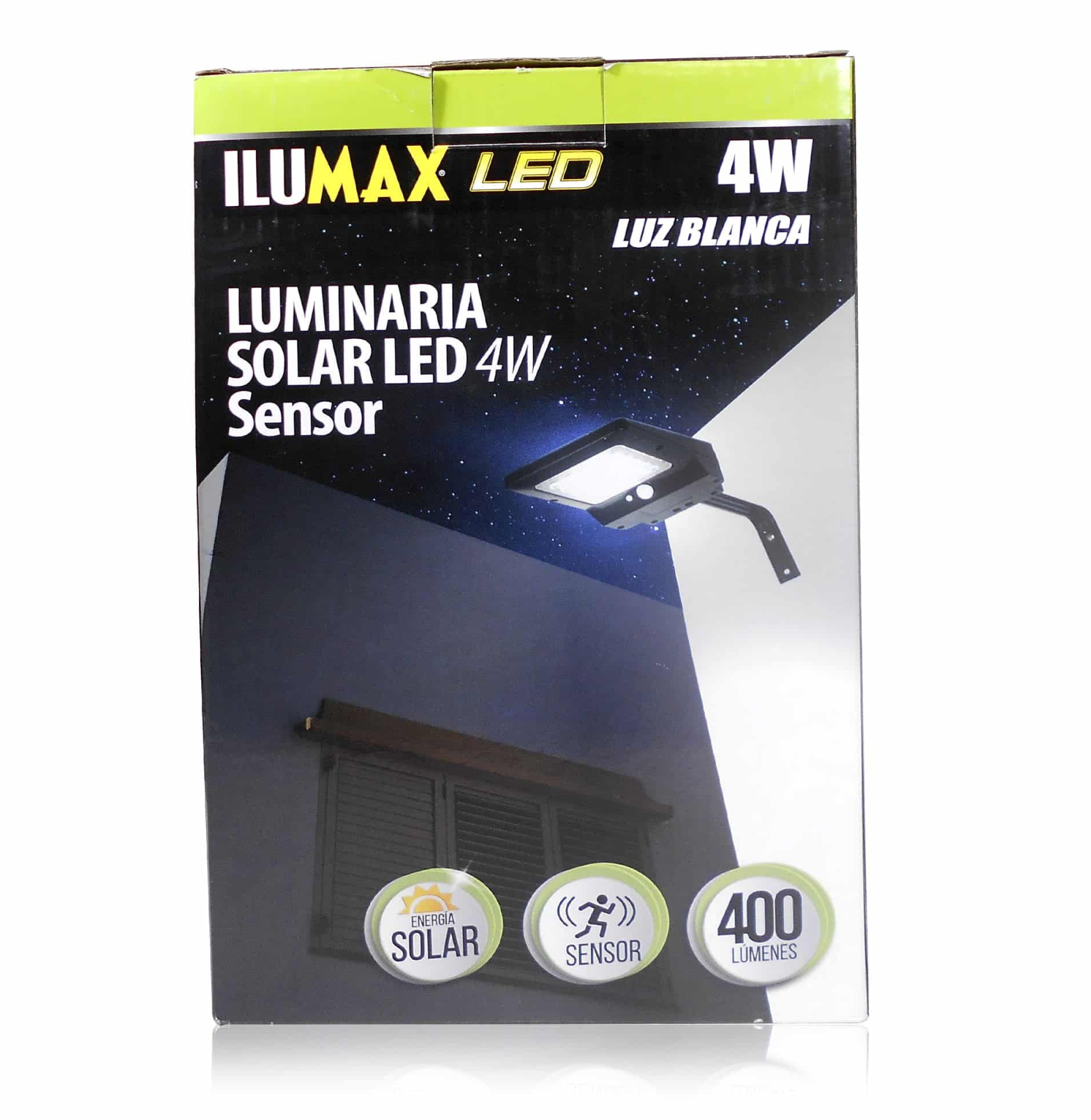 LUMINARIA 4W 6500K SOLAR CON SENSOR ILUMAX 1390