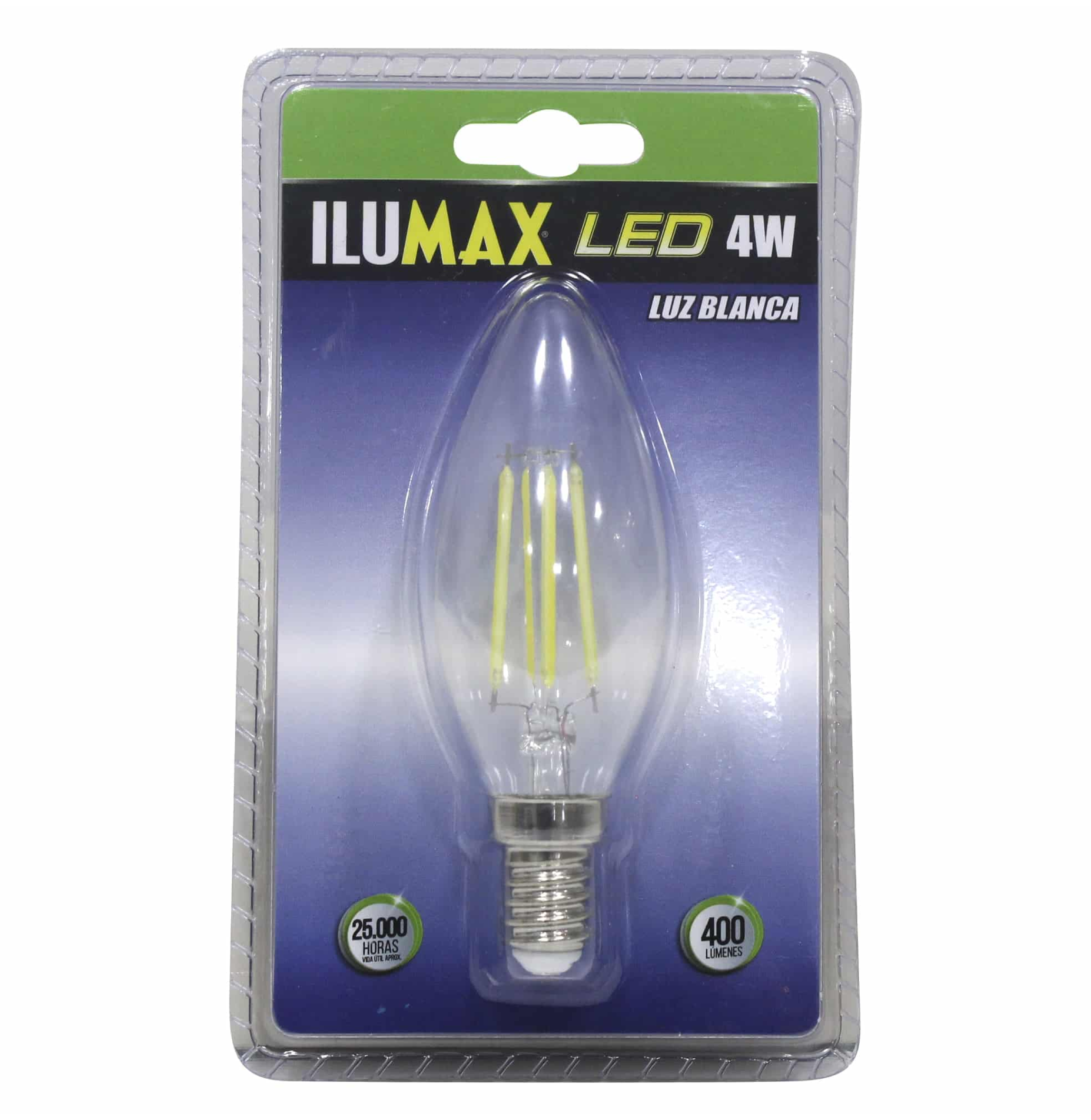 LED VELA 4W 6500K E-14 FILAMENTO ILUMAX REF 744