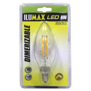 LED VELA 4W 3000K E-12 FILAMENTO DIMME ILUMAX REF 983