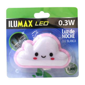 LAMPARA LED NIÑOS FIGURAS NUBE ROSADO ILUMAX 2210