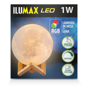 LAMPARA ESCRITORIO 1W RGB RECARGABLE LUNA ILUMAX REF 2221