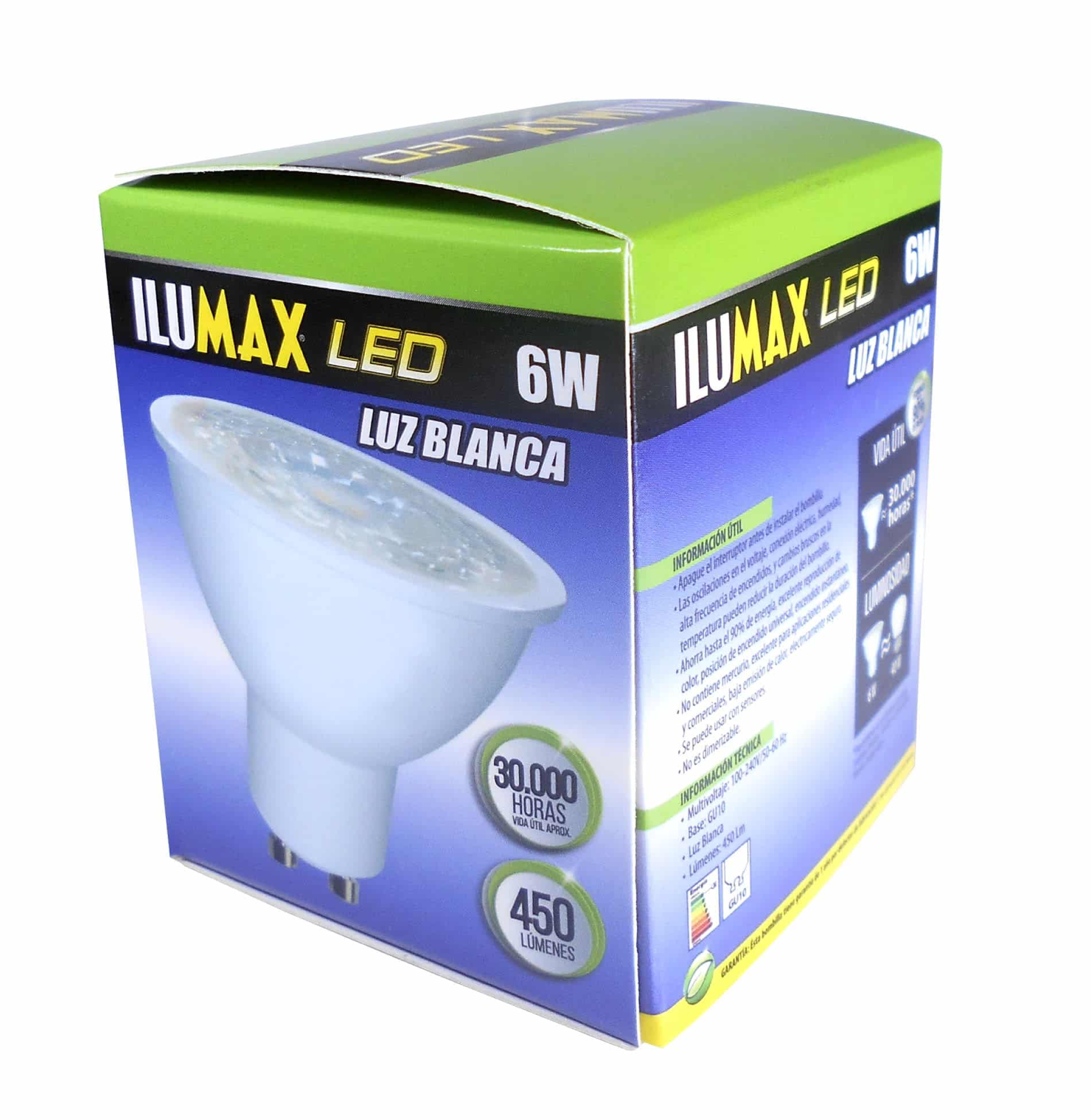 DICROICO LED 6W 6500K GU10 ILUMAX 1221