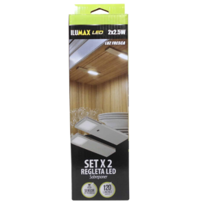 APLIQUE LED TECHO 5W X 2 S/P C/ SENSOR ILUMAX REF 1481