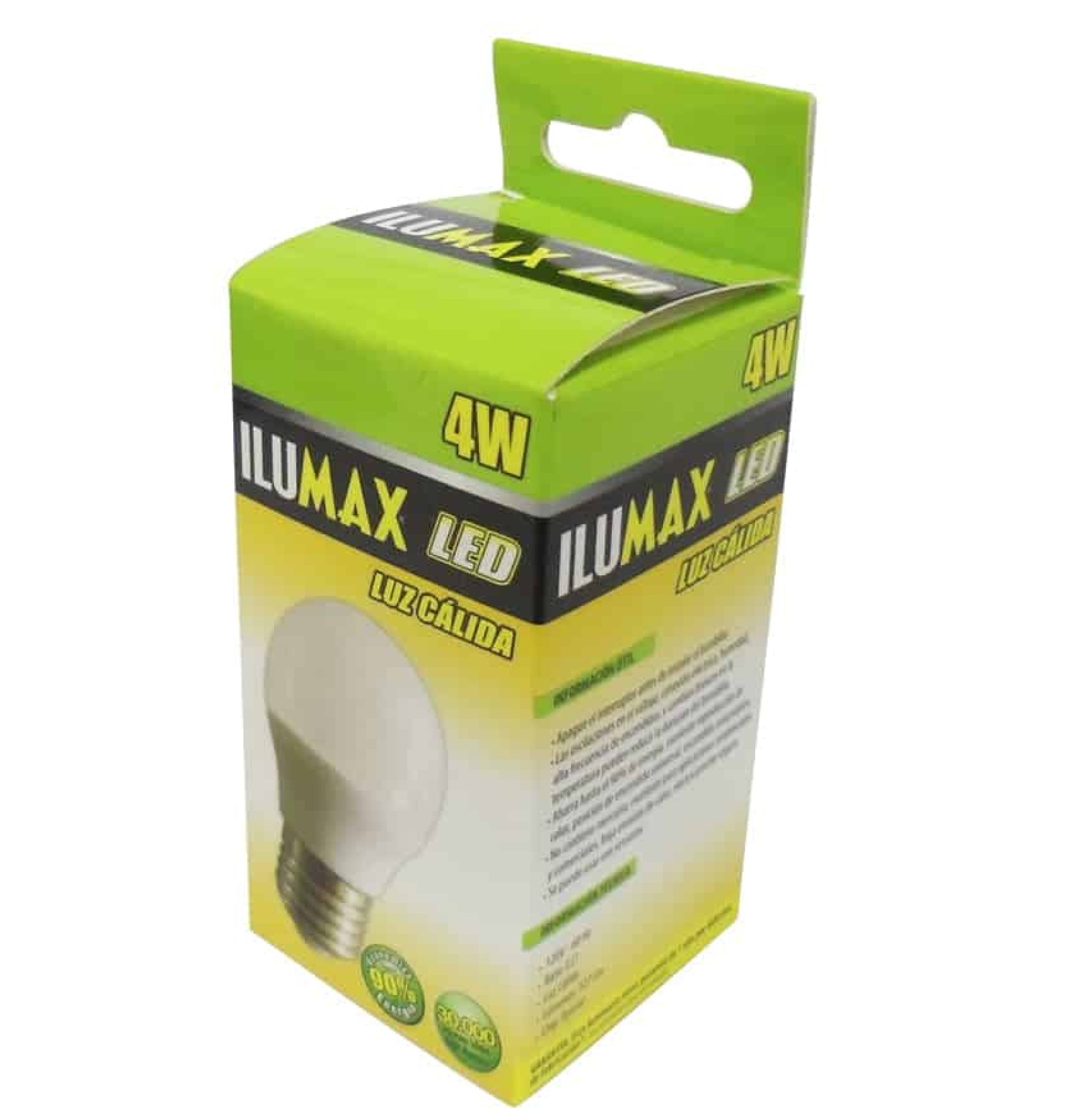 BOMBILLO LED 04.5W 3000K E-27 GLOBO DIMME OPALIZADO ILUMAX