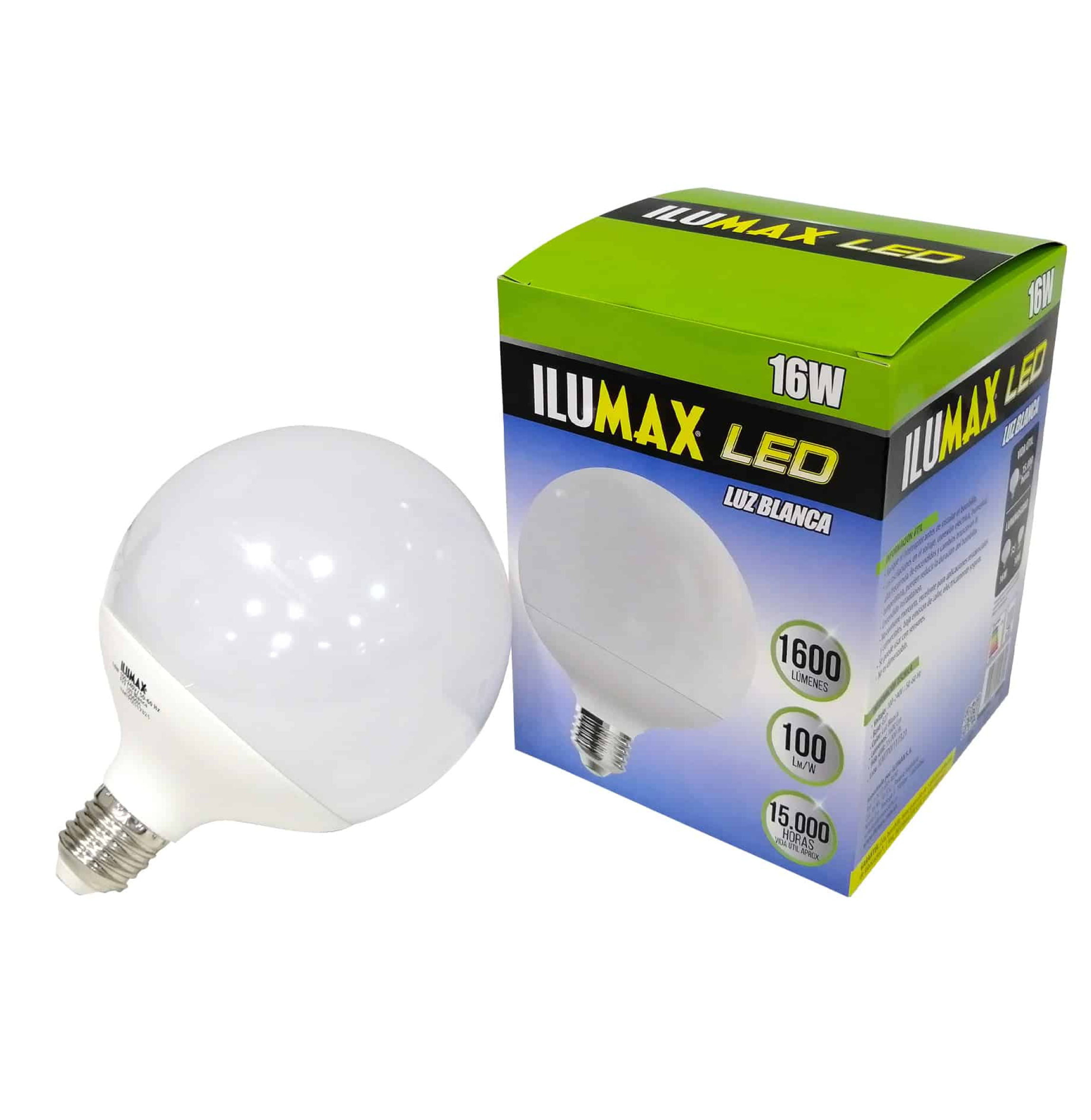 BOMBILLO LED 16W 6500K E27 GLOBO ILUMAX 1939