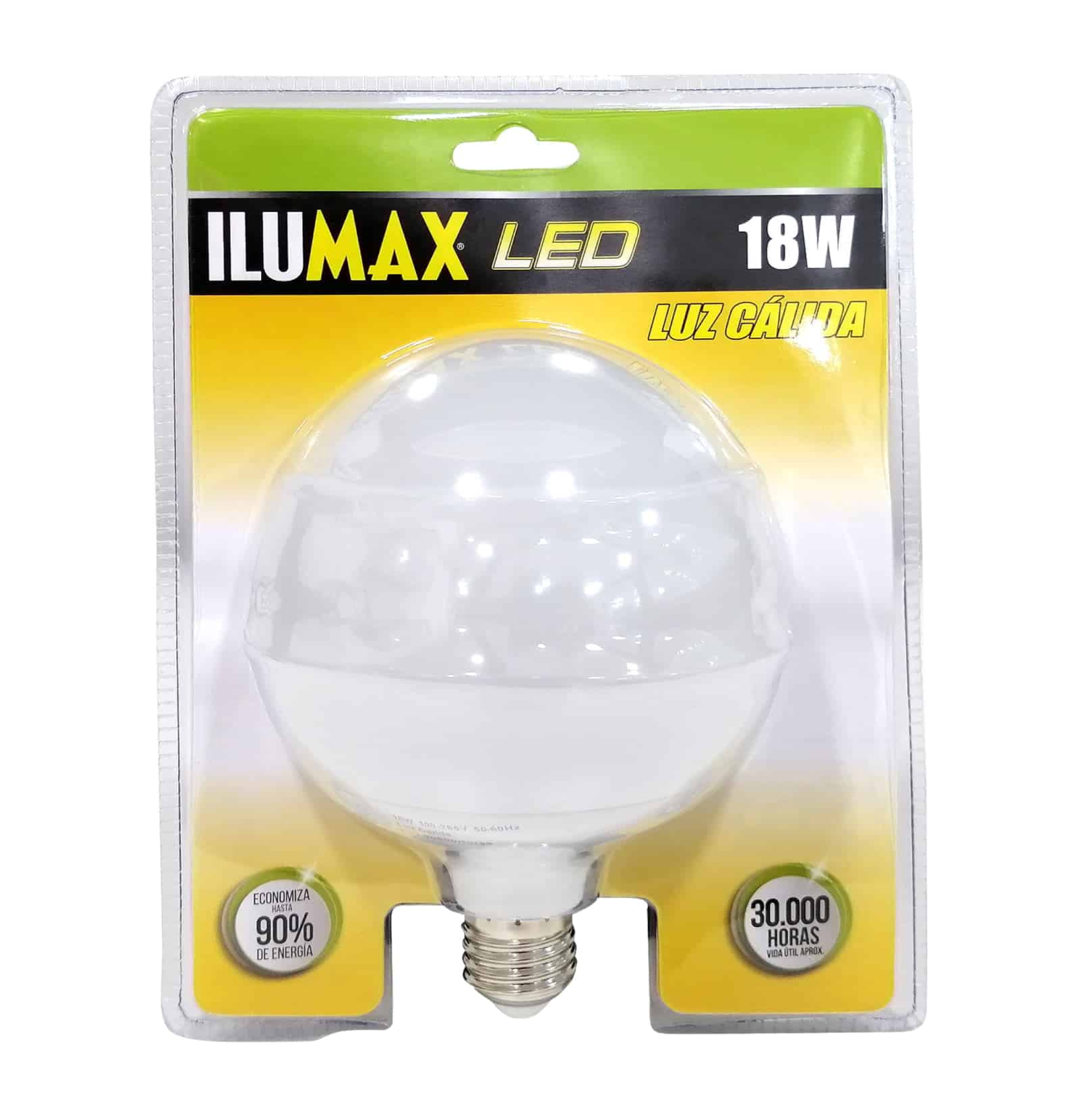 BOMBILLO LED 18W 3500K E27 GLOBO ILUMAX 961