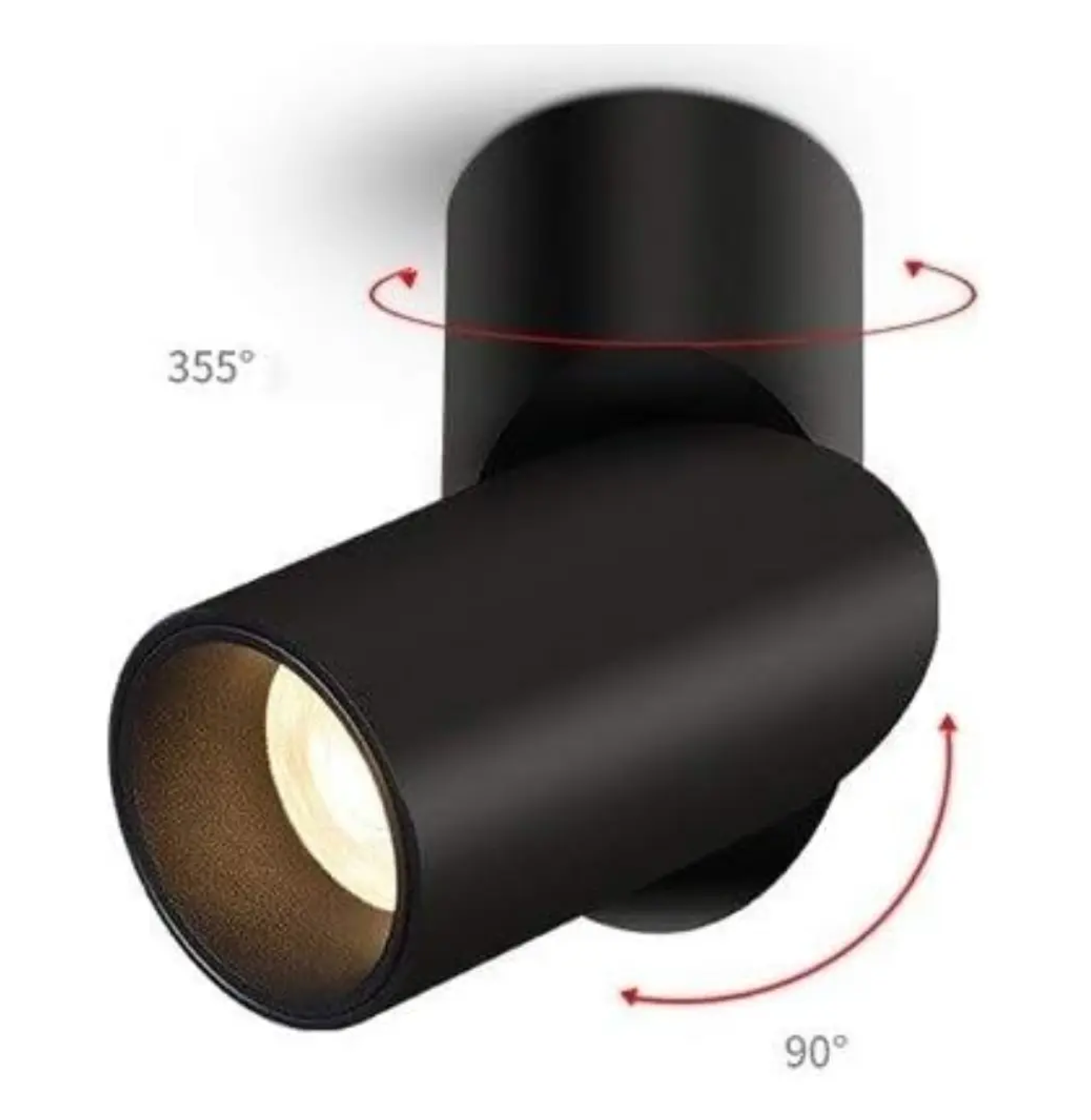 SPOT LED 15W 3500K NEGRO GIRATORIO TL541 LEXMANA - Imagen 2