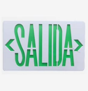 SALIDA DE EMERGENCIA LED 1W AVISO SALIDA ROYAL LIGHTING S1