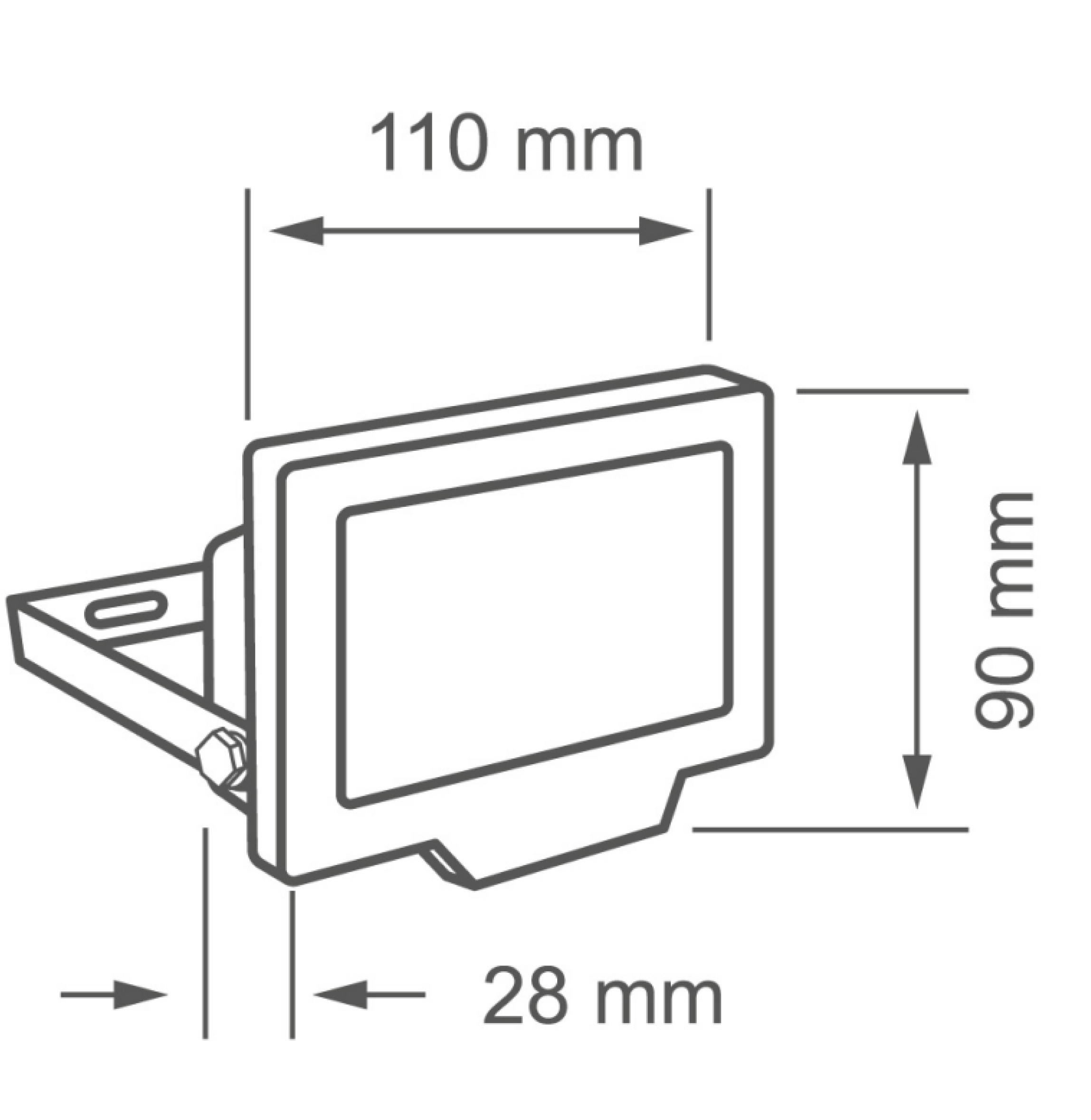 REFLECTOR LED 20W 3500K ESMERILADO TECNOLITE 20LQLEDM30MVN - Imagen 2