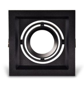 BALA LED CARDAN SENCILLA GU10 NEGRO ALUMINIO ECOLITE REF: DLGUALAX1