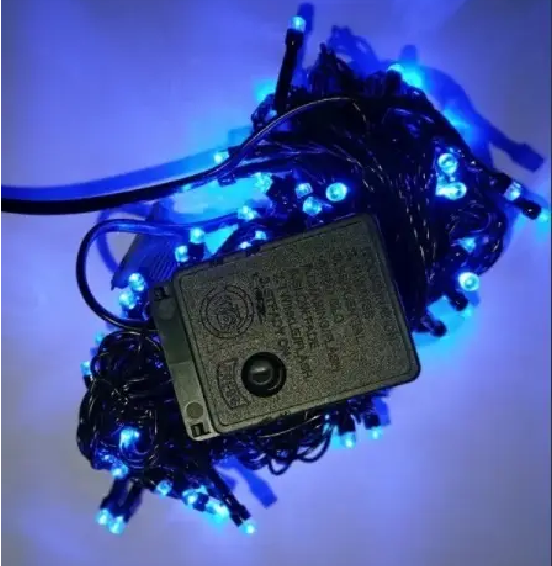 LUCES LINEALES DE NAVIDAD 100 LED 7-8M 110V LUZ AZUL - Imagen 3