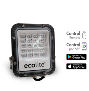 REFLECTOR LED 30W RGB C/C IP65 ECOLITE REF FLO30WRGB