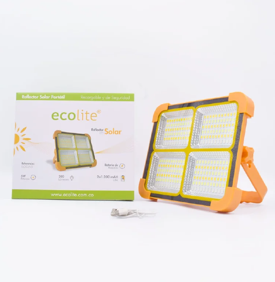 REFLECTOR LED 5W 3CCT - ALERTA SOLAR IP65 ECOLITE REF FLOSUN5
