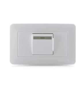 INTERRUPTOR CONM SENCILLO BLANCO SOFY MERCURY ETI08